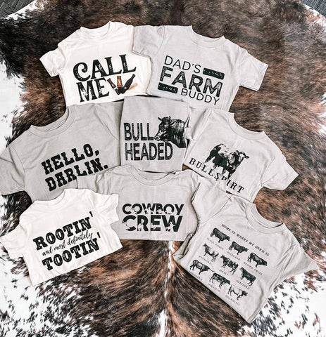 Kids Western Graphic Tee Collection: 3T / Bullshirt